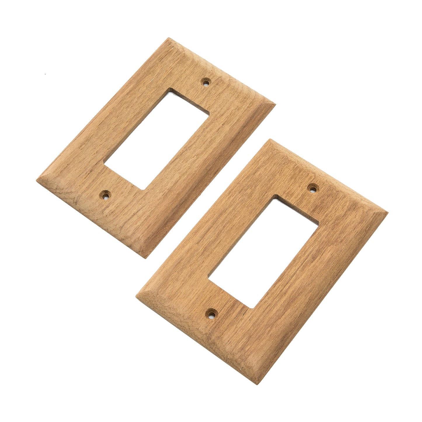3-5/8" x 5-1/16" Premium Grade Teak Ground Fault Outlet Cover, Receptacle Plate