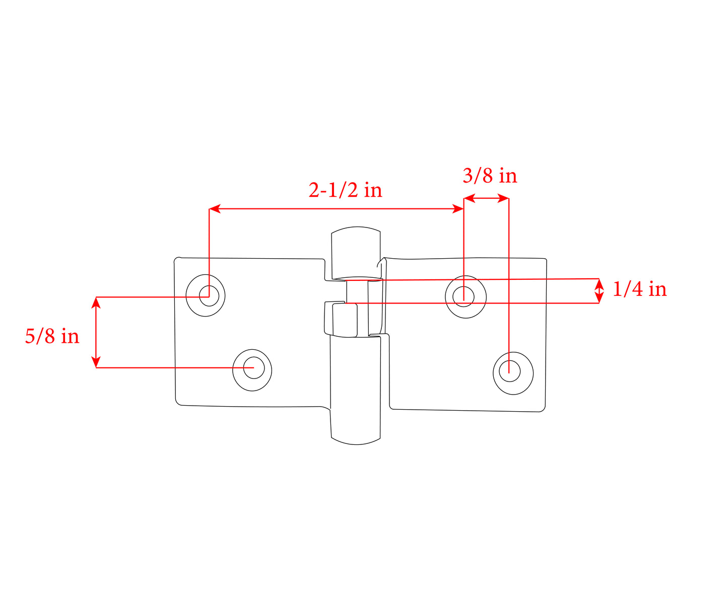 Take-Apart Motor Box Hinge (Locking)