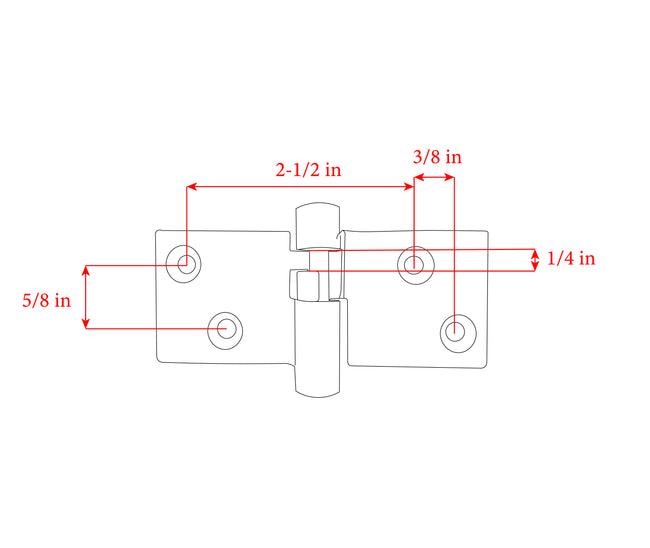 Take-Apart Motor Box Hinge (Locking)