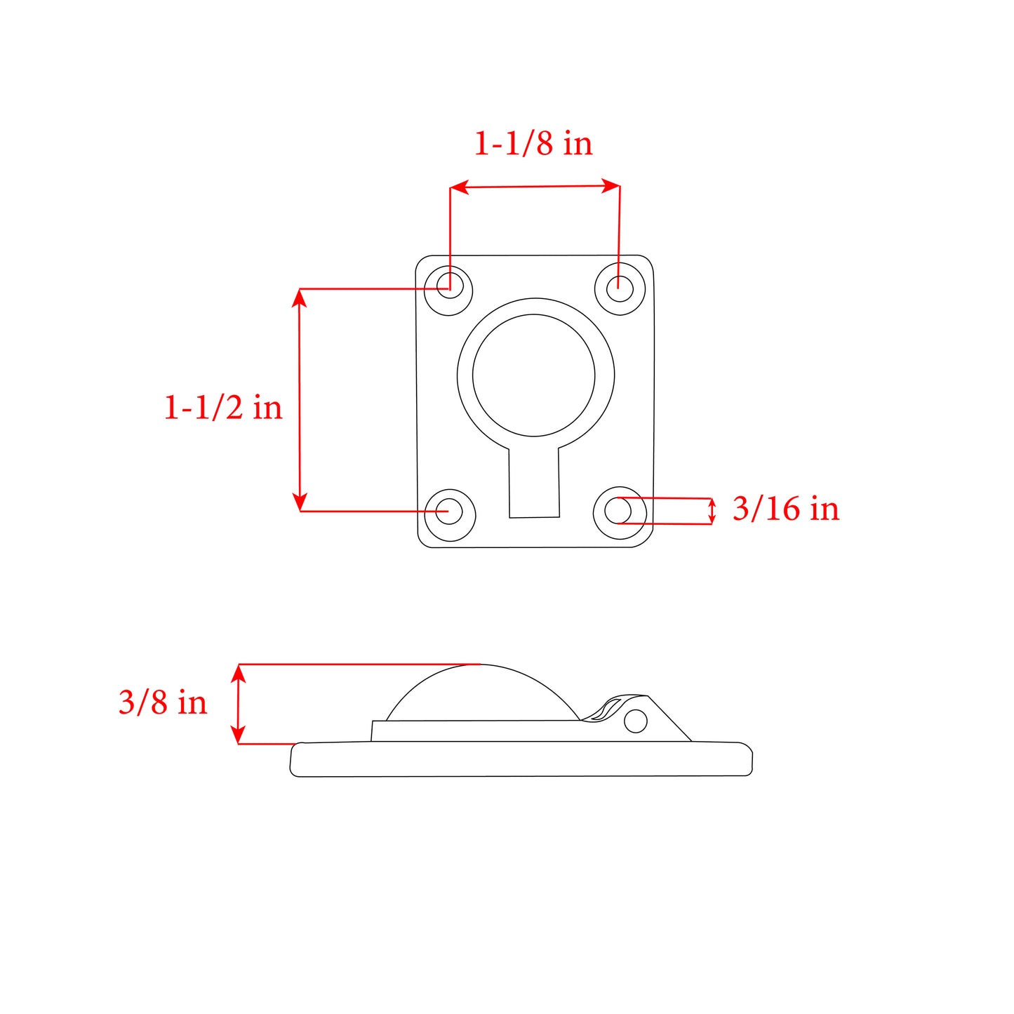 Flush Pull Ring