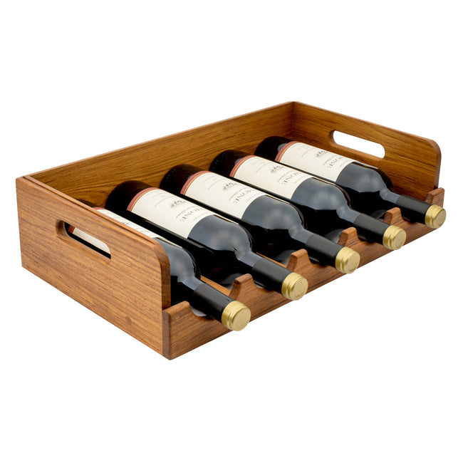 Five Bottle Stackable Wine Caddy