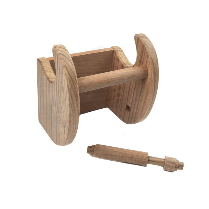 5" Premium Grade Teak Magazine & Toilet Paper Holder