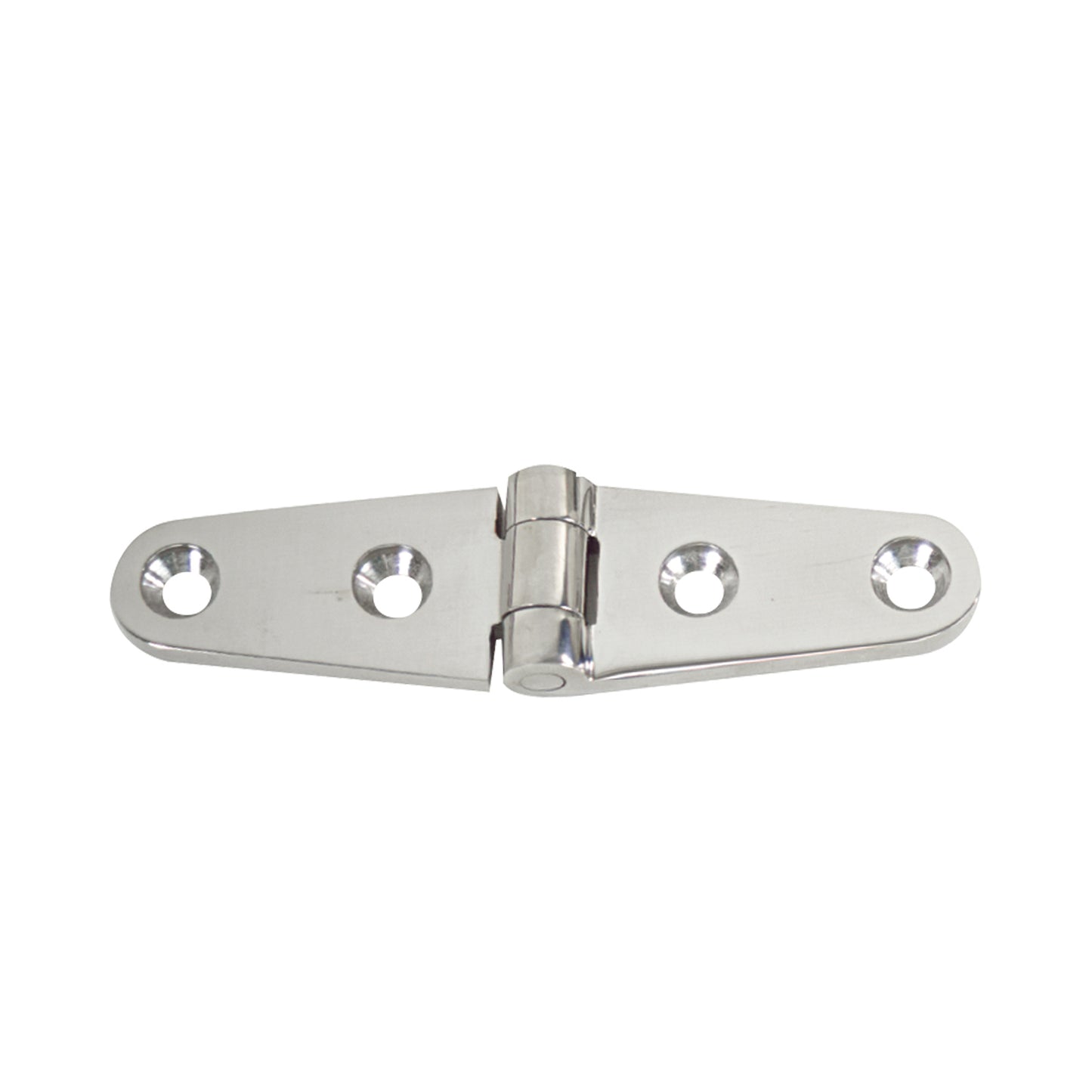 4" Chrome Plated Brass Strap Hinges