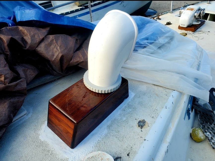 16" Premium Grade Teak Dorade Box Waterproof Venting System