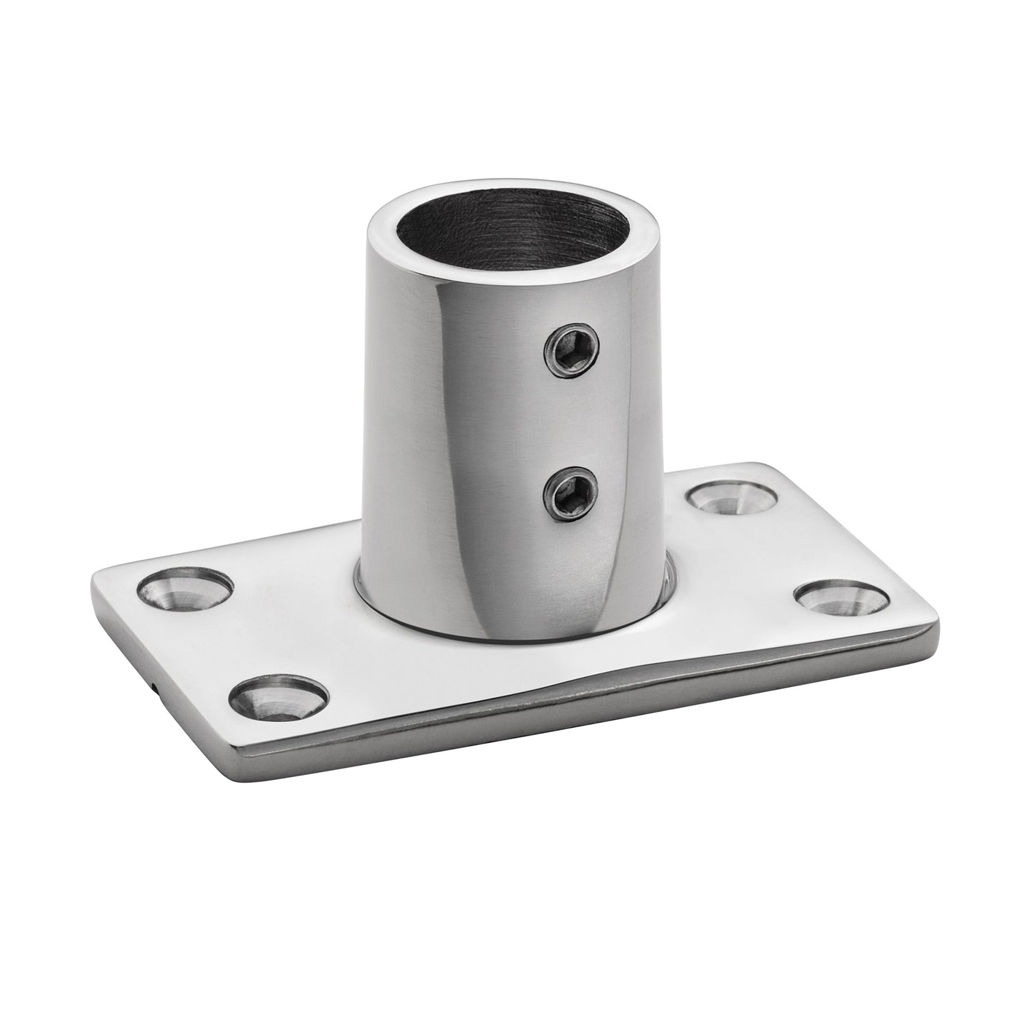 1" 316 Stainless Steel 90° Rectangular Base Rail Fitting