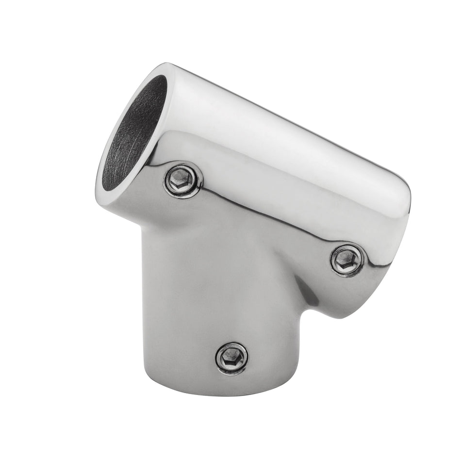 Right 7/8" 60° 316 Stainless Steel Tee Rail Fitting