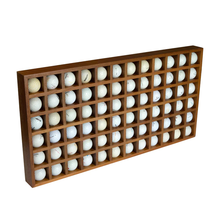 Premium Grade Teak 72 Golf Ball Holder/Display