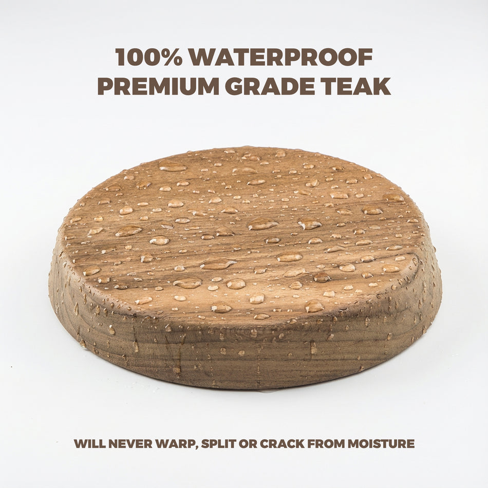 5-1/4" Premium Grade Teak Winch Pads