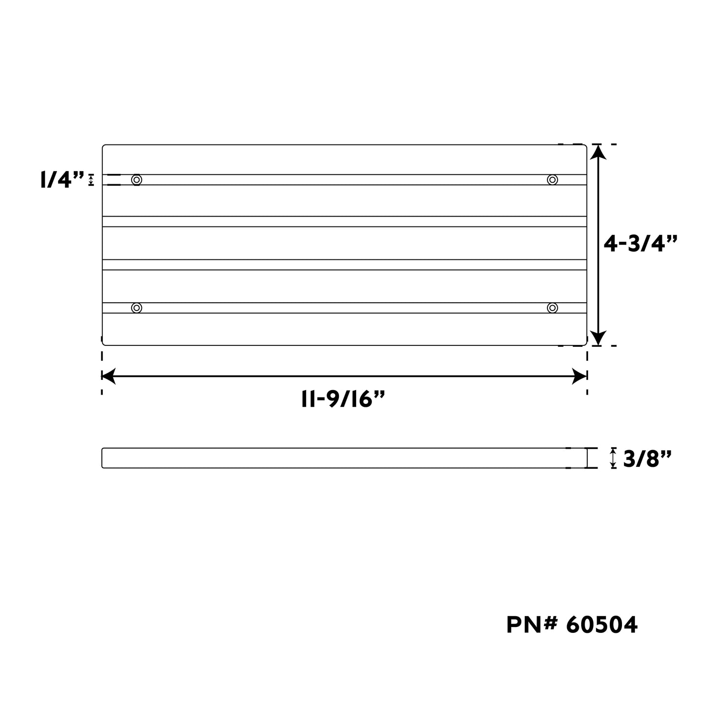 11-1/2" Medium Premium Grade Teak Deck Step