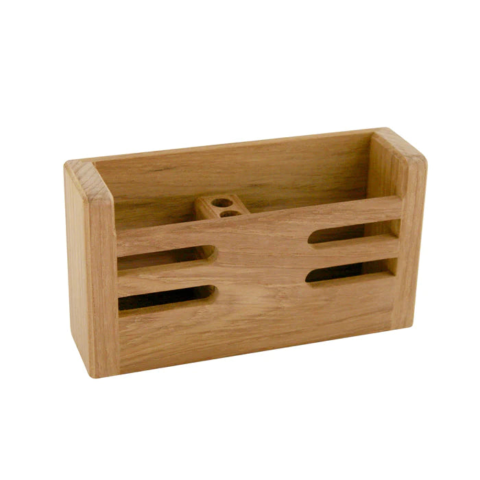Premium Grade Teak Mobile Device & More Rack
