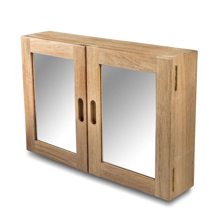 22-1/2" x 15" Premium Grade Teak Large Medicine Chest
