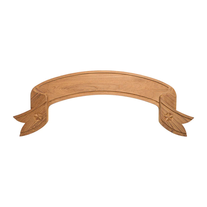 36" Premium Grade Teak Scroll Style Nameboard