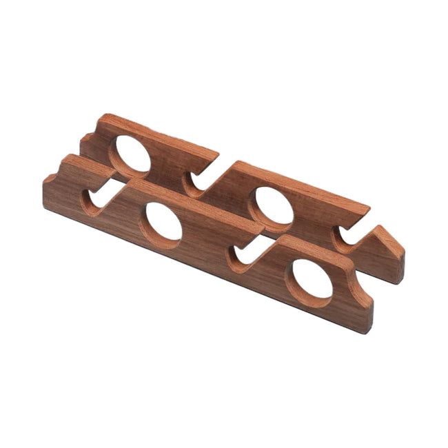 Four-Rod Teak Rod Storage Rack