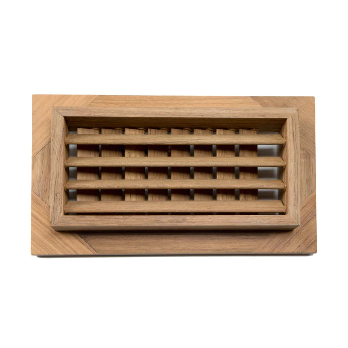 9-3/4" Premium Grade Teak Air Conditioning Vent