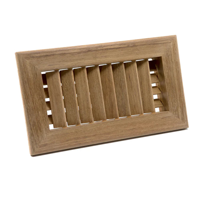 9-3/4" Premium Grade Teak Air Conditioning Vent
