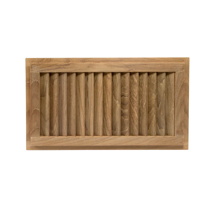 16" Premium Grade Teak Louvered Insert