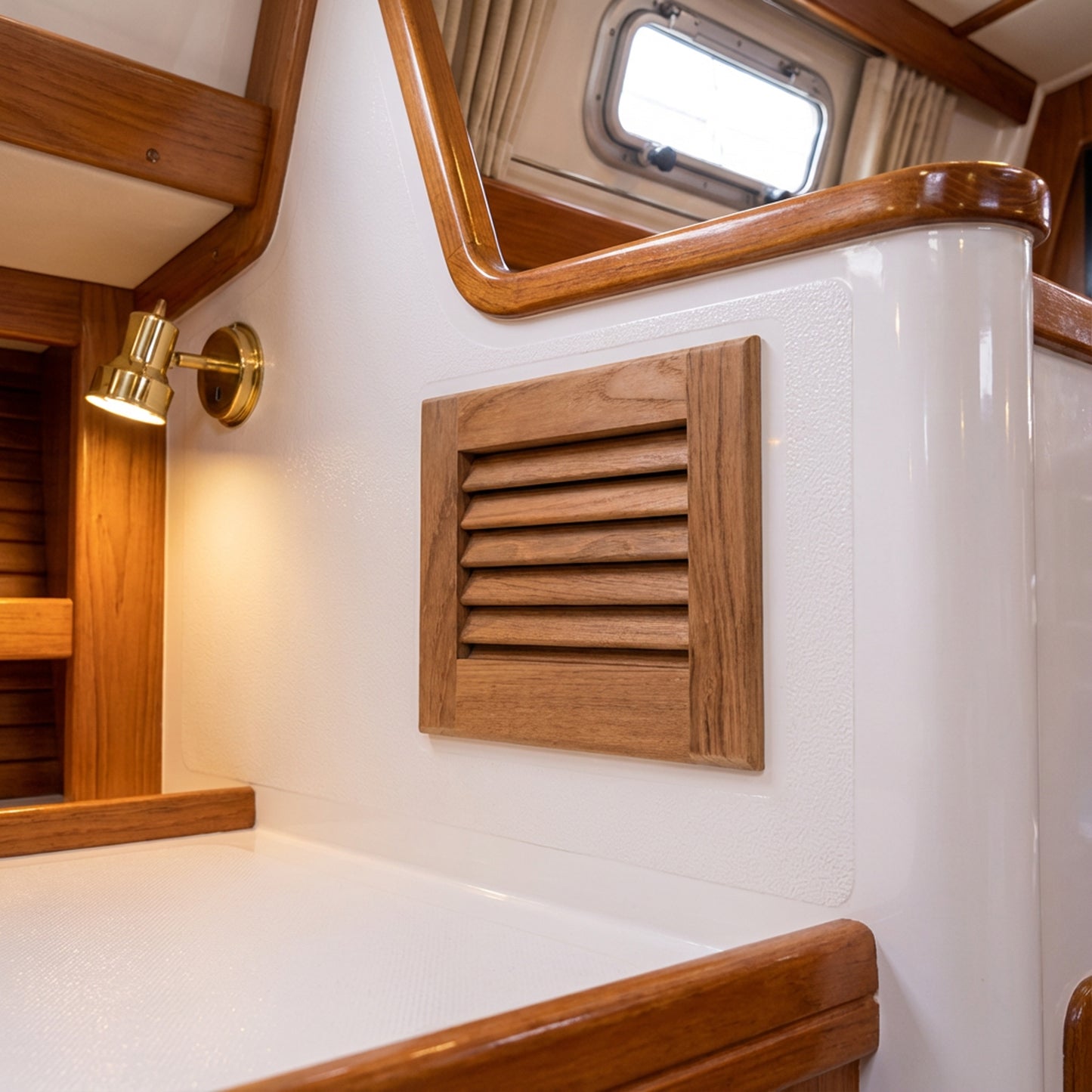 7-1/2" Premium Grade Teak Louvered Insert