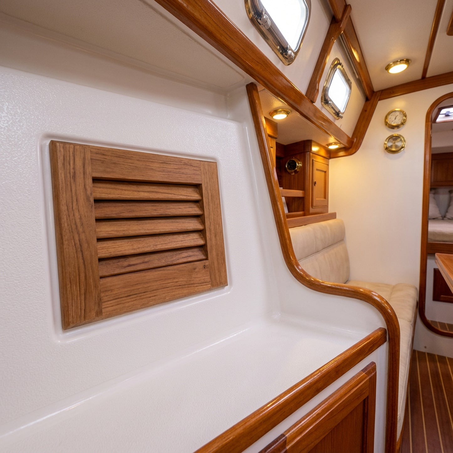 7-1/2" Premium Grade Teak Louvered Insert