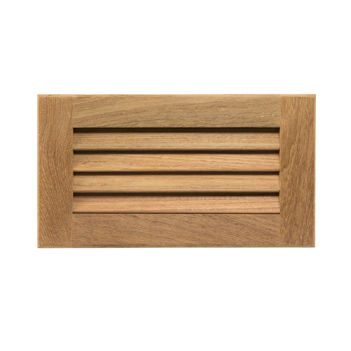 6-3/8" Premium Grade Teak Louvered Insert