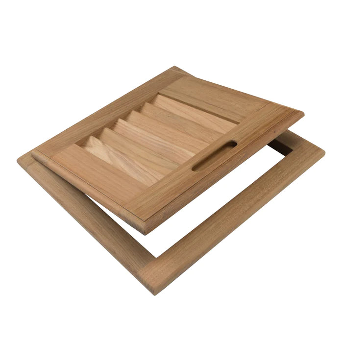Left Handed 12" Louvered Door & Frame