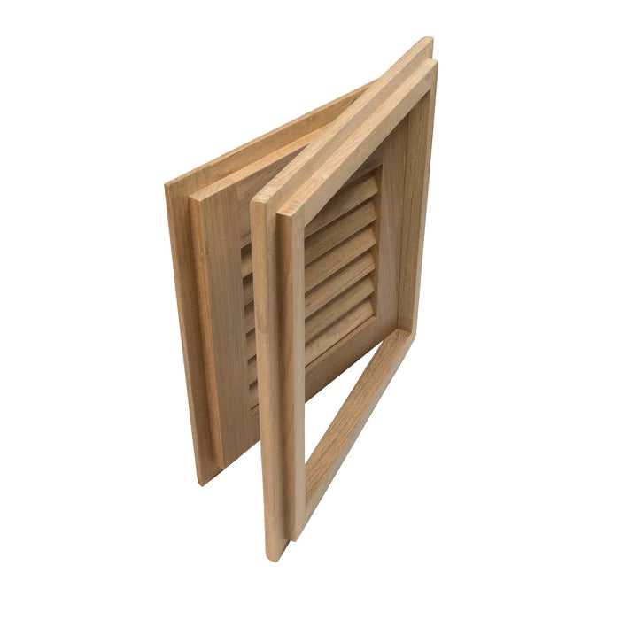 Left Handed 12" Louvered Door & Frame