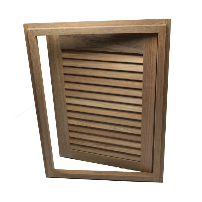 Left Handed 20" Louvered Door & Frame