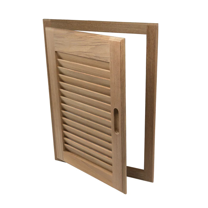 Left Handed 20" Louvered Door & Frame