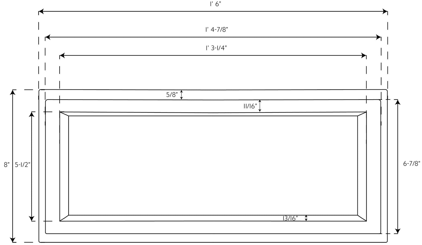 18" Drawer/ Door Front & Frame