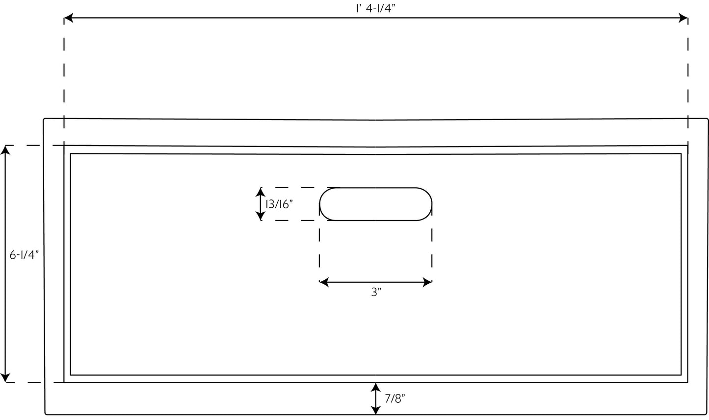 18" Drawer/ Door Front & Frame