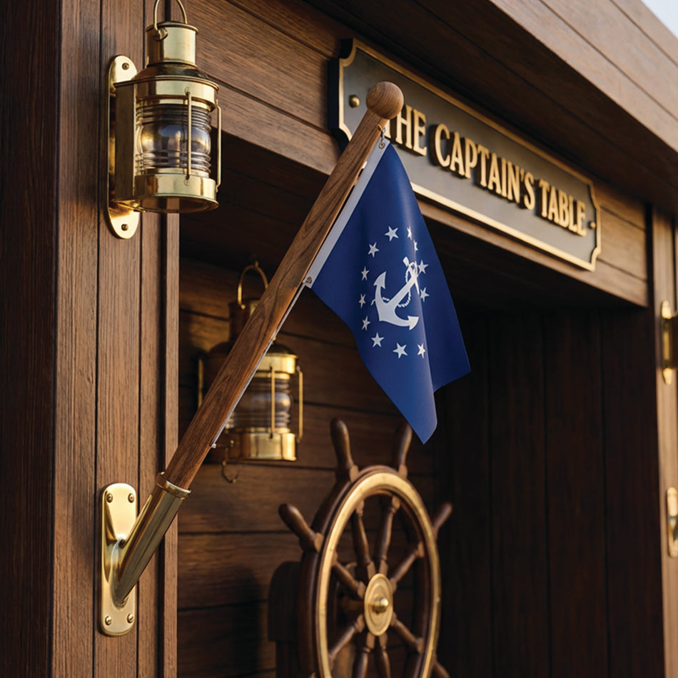 18" Premium Grade Teak Flagpole