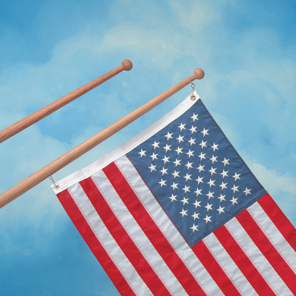 30" Premium Grade Teak Flagpole