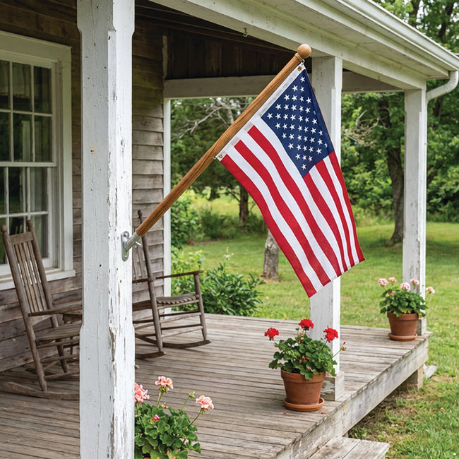 36" Premium Grade Teak Flagpole