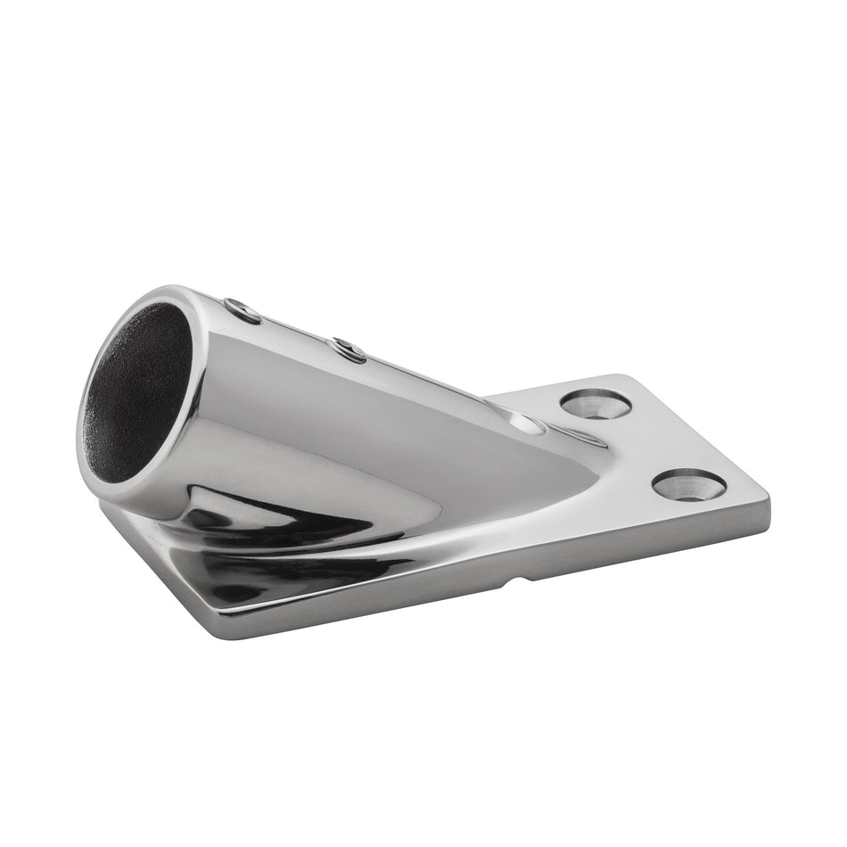 7/8" 30° 316 Stainless Steel Rectangular Base Rail Fitting