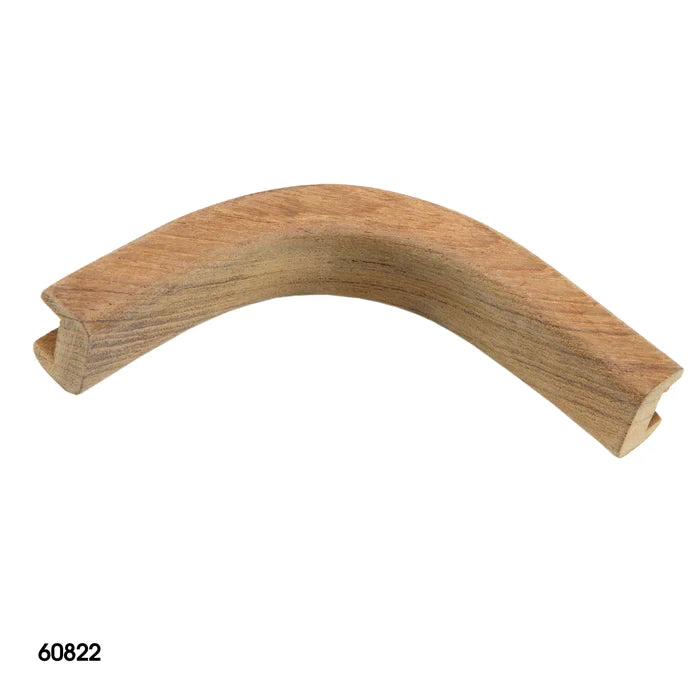1/2" Premium Grade Teak Track Inside Corner Bulkhead Molding