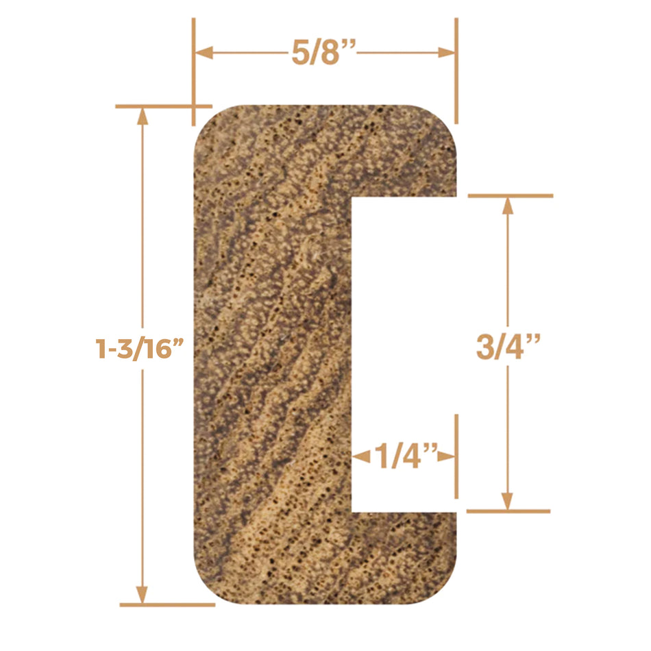 3/4" Premium Grade Teak Track Bulkhead Moldings