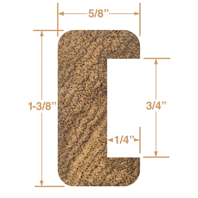 3/4" Track Bulkhead Moldings