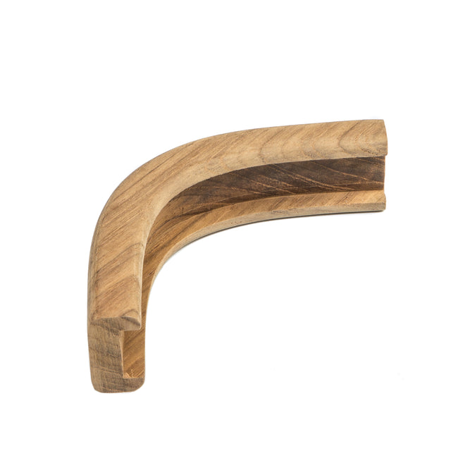 3/4" Premium Grade Teak Track Outside Corner Bulkhead Molding