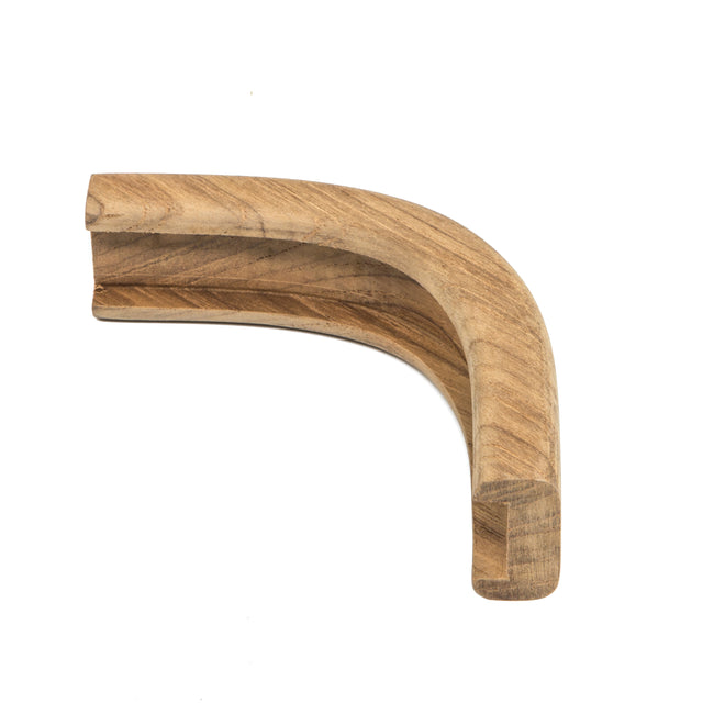 3/4" Premium Grade Teak Track Outside Corner Bulkhead Molding