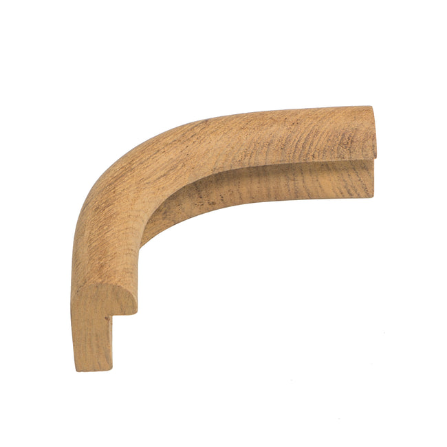 2" Inside Radius Premium Grade Teak Outside Corner Edge Molding
