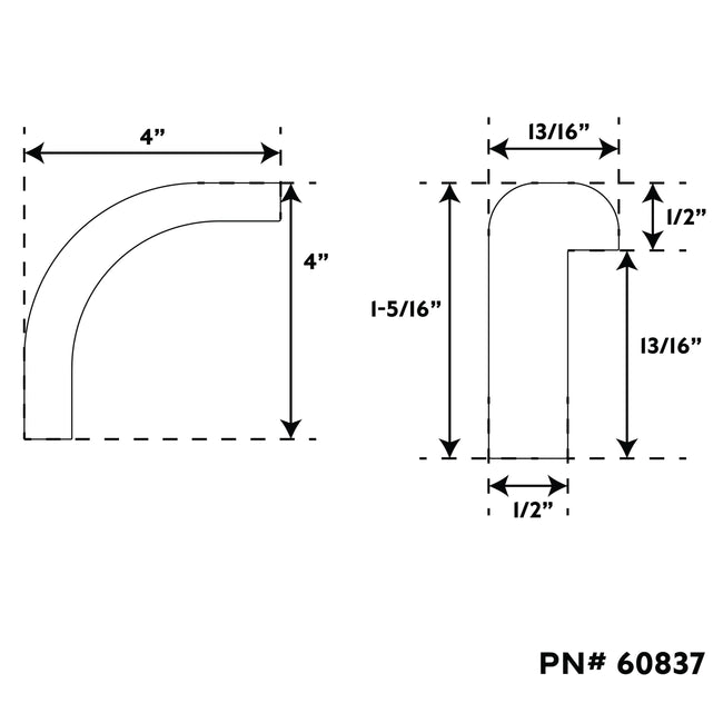 Premium Grade Teak Outside Corner Edge Molding