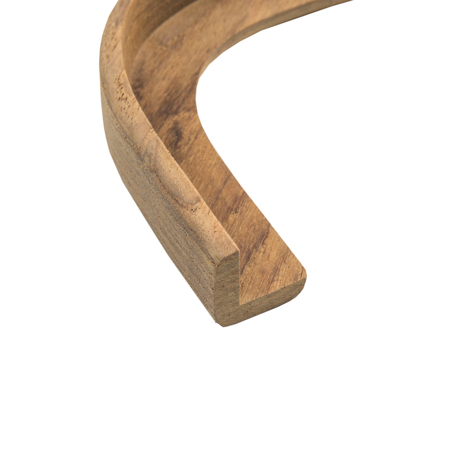 3-1/8" Inside Radius Premium Grade Teak Small Inside L Corner Molding