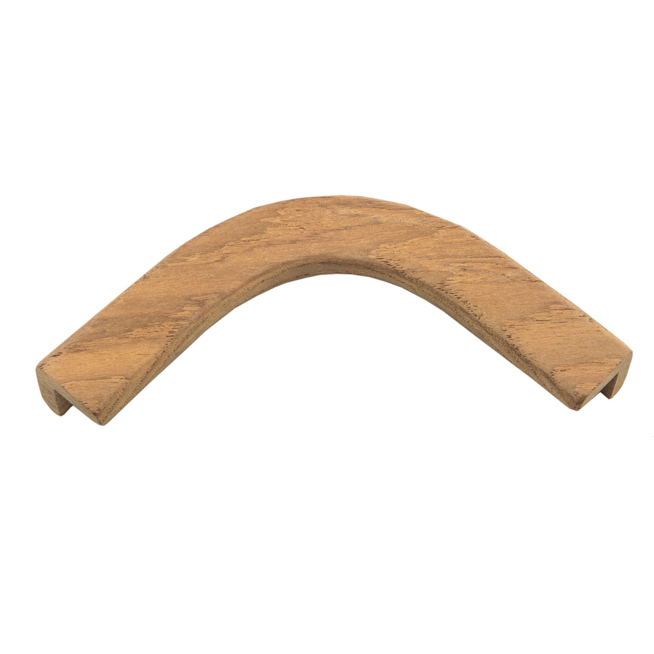 3-1/8" Inside Radius Premium Grade Teak Small Inside L Corner Molding