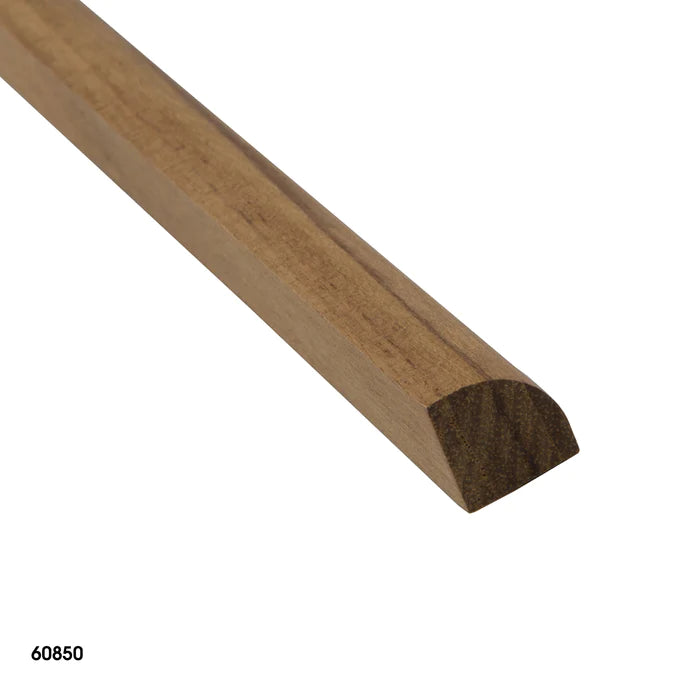5' Premium Grade Teak Small Quarter Round Molding