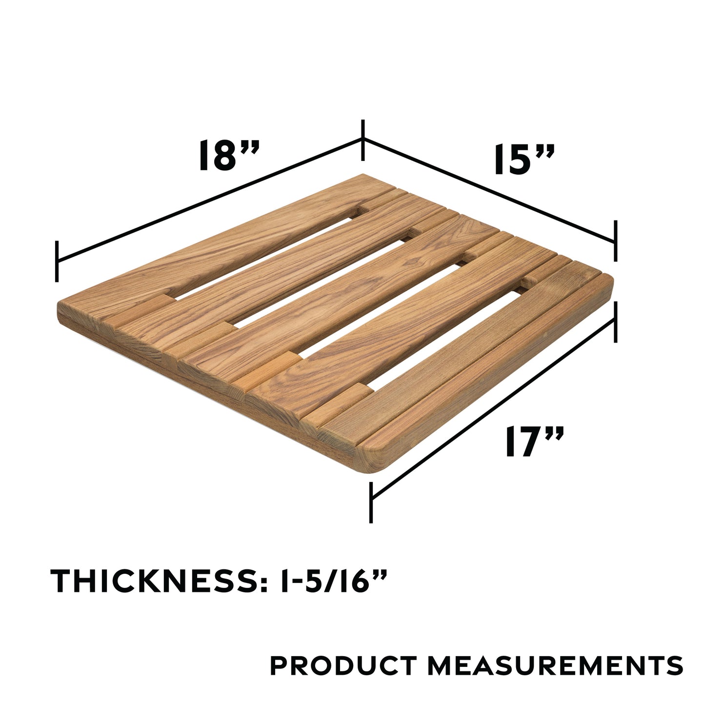 18" Premium Grade Teak Swim Platform