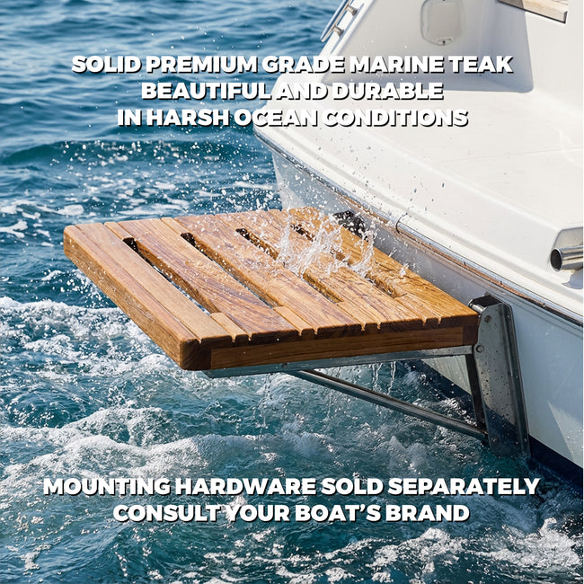 18" Premium Grade Teak Swim Platform