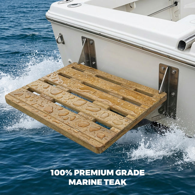 22" x 24" x 18" Premium Grade Teak Swim Platform