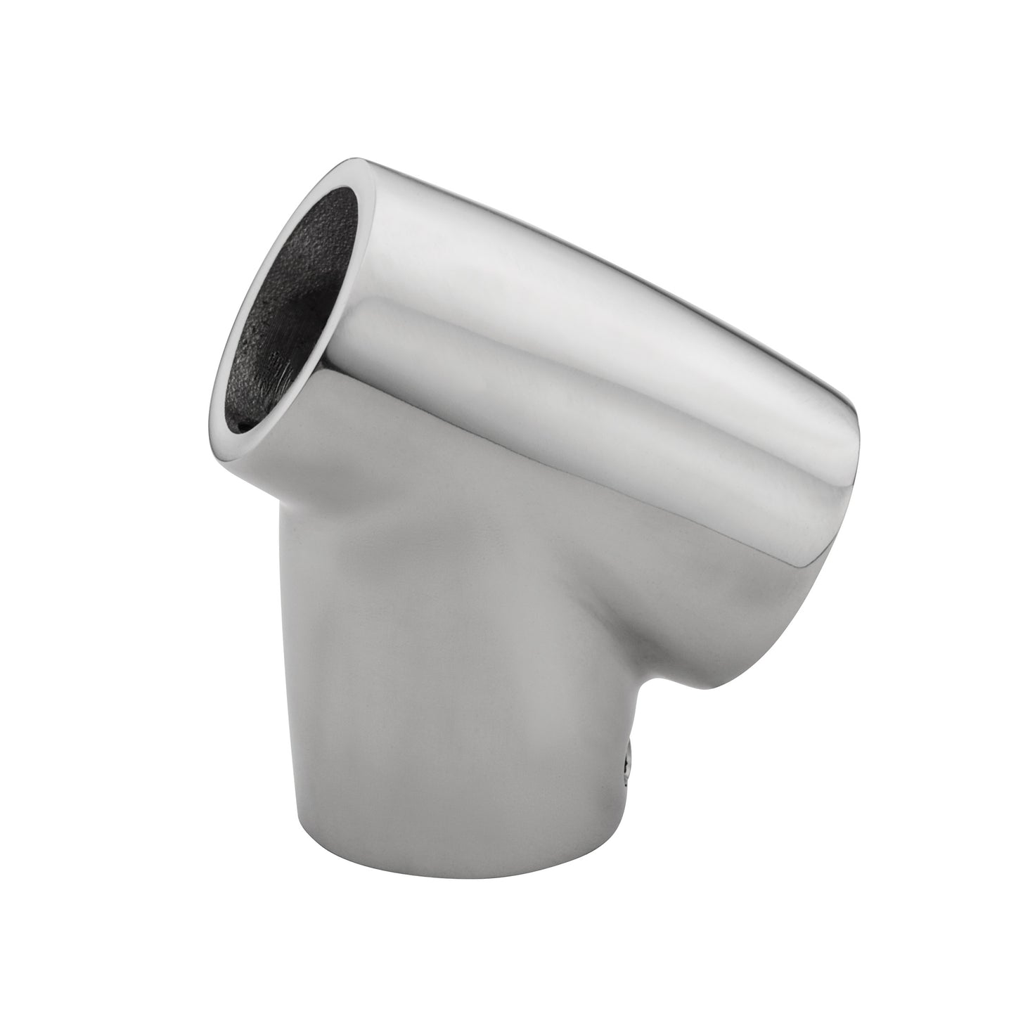 7/8" 316 Stainless Steel 60° Universal Tee Rail Fitting