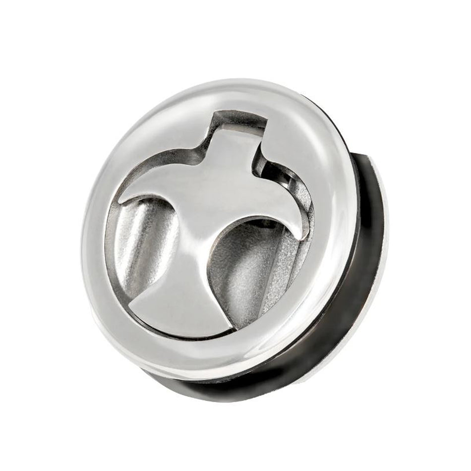 316 Stainless Steel Non-Locking Curved Handle Lever Pull Slam Latch