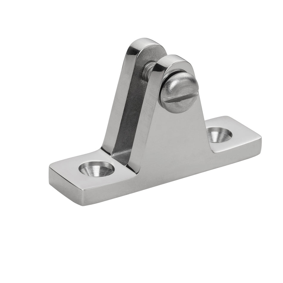 90° 3/4" x 2-1/4" Chrome Plated Zinc Deck Hinge