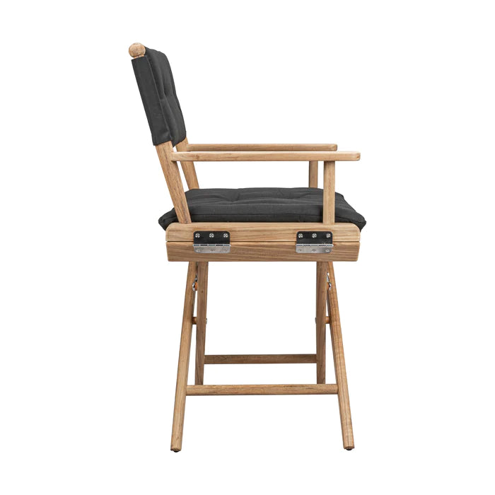 Director's Chair with Black Cushions